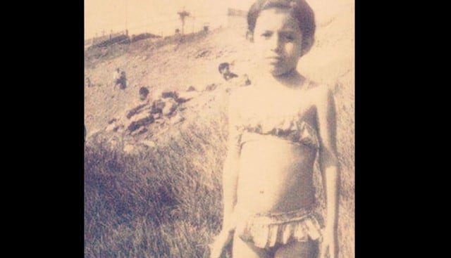 Magaly Medina compartió foto de su infancia, en donde luce un bikini que fue confeccionado con telas de cortina.