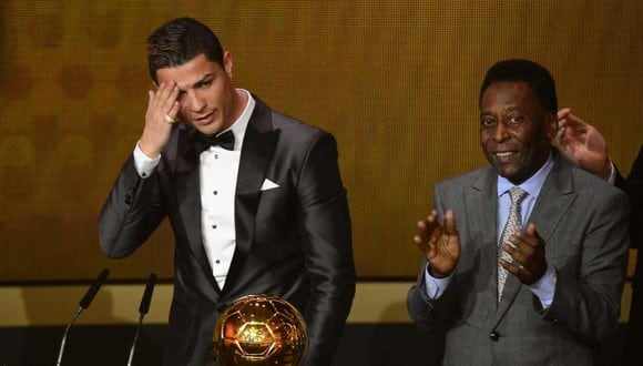 Pelé felicitó a Cristiano Ronaldo por batir su récord de goles oficiales. (Foto: AFP)