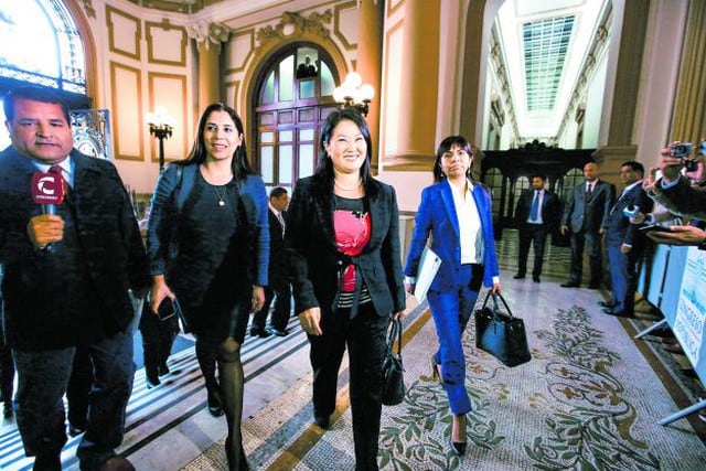 Keiko Fujimori descartó que quieran vacar al presidente Martín Vizcarra.