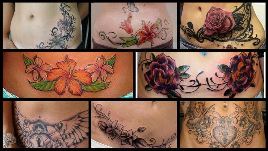 ¿Tienes estrías en la barriga y te gustan los tatuajes? Uno de estos diseños puede ser la solución ;)