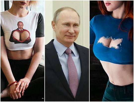 Project Set sacó a la venta la  nueva prensa de vestir que está causando furor en todo Rusia. Vladimir Putin aprueba que usen su rosto en tan coqueta prensa de vestir femenina.