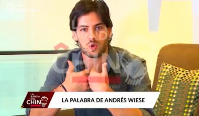 Andrés Wiese se presentó en "La banda del chino" para contar su verdad.(Captura de pantalla / América TV).