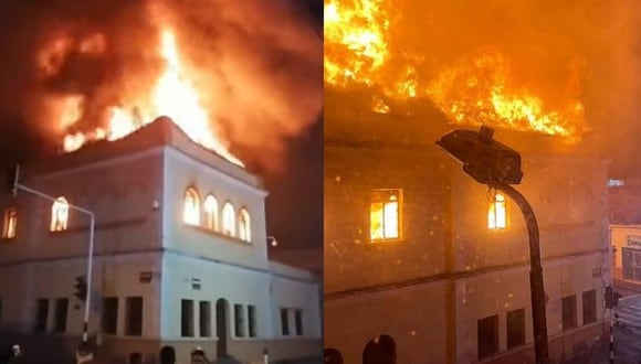 Se desconoce aún quién o quiénes están detrás del incendio en el Palacio de Justicia de la ciudad de Tuluá. (Foto: Twitter)