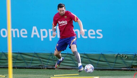 Lionel Messi ya entrena con Barcelona. (Foto: @FCBarcelona_es)