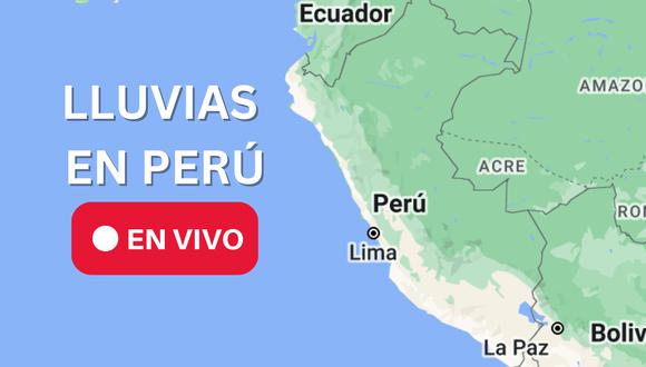 Sigue el minuto a minuto de las últimas noticias sobre lluvias en el Perú. | Crédito: Google Maps / Composición