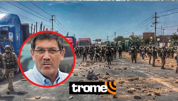 El ministro de Defensa, Jorge Chávez Cresta, aseguró que toda la Carretera Panamerica está desbloqueda. (Foto: Composición)