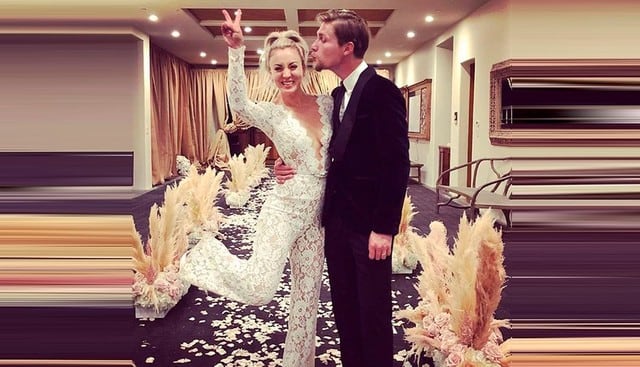 Kaley Cuoco, ‘Penny’ en ‘The Big Bang Theory’, se casó con el multimillonario Karl Cook. (Instagram)