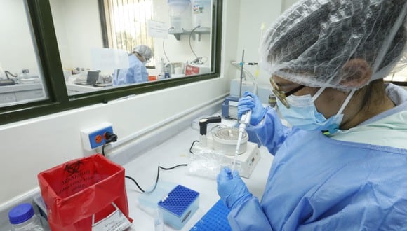 Las muestras son analizados por profesionales del Laboratorio de Referencia Nacional de Biotecnología y Biología Molecular del Instituto Nacional de Salud. (Foto archivo Minsa)