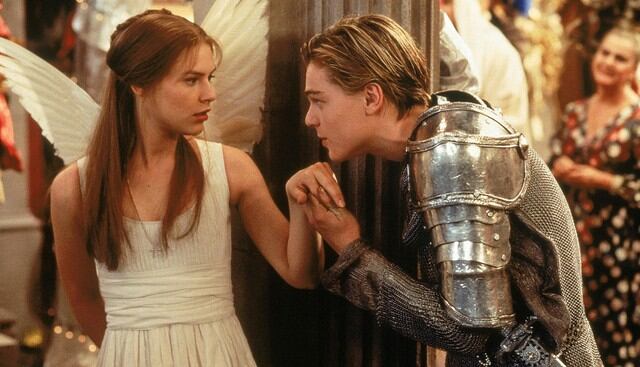 Romeo y Julieta protagonizada por&nbsp;Leonardo DiCaprio y Claire Danes. (Difusión)