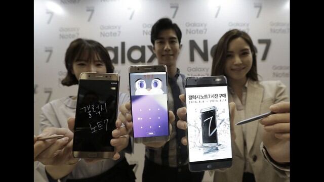 Samsung pide a clientes en Corea del Sur dejar de usar el Galaxy Note 7. (AP)