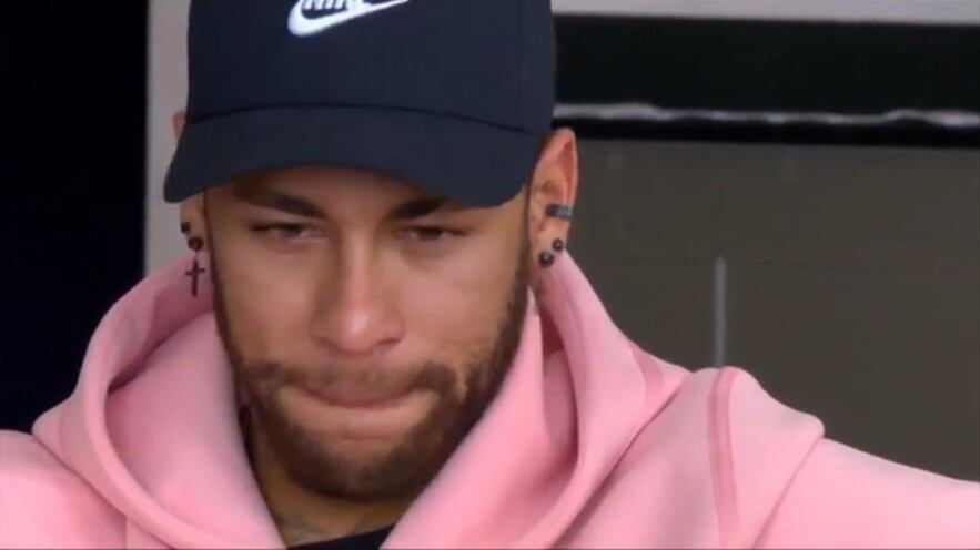 Neymar se emocionó más de la cuenta al recordar a Lionel Messi