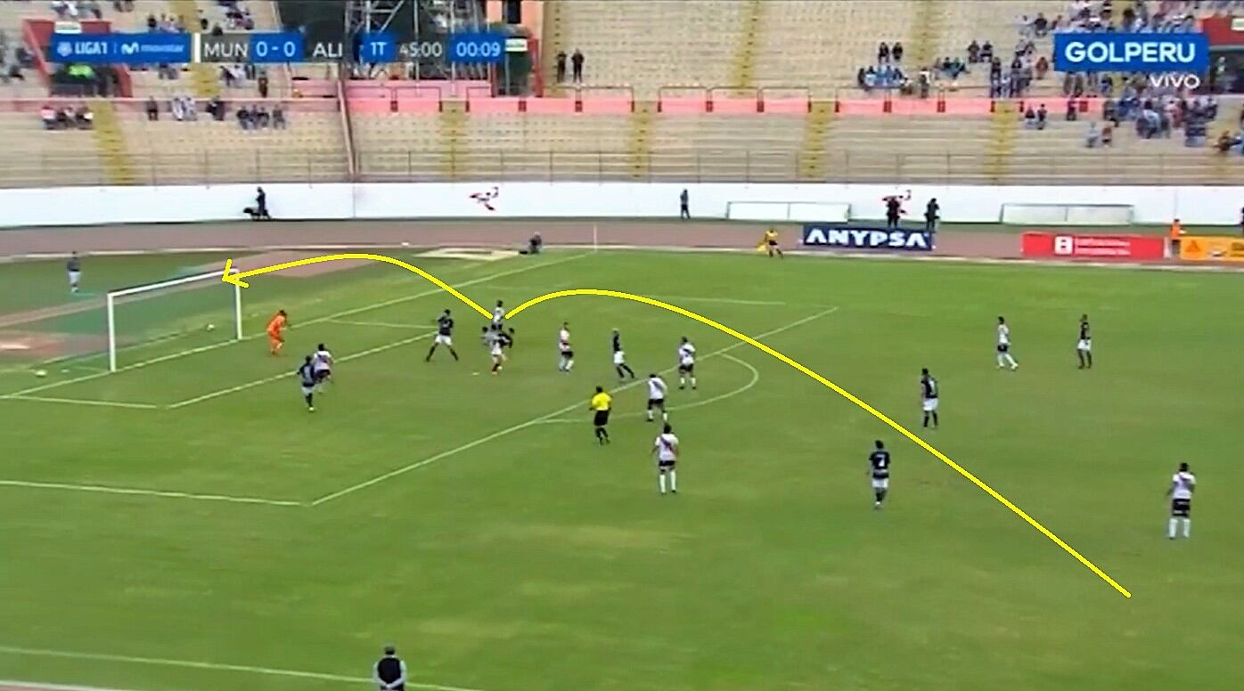 Adrián Balboa abrió con este cabezazo el marcador para Alianza Lima