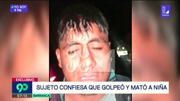 Julio Arquinio Giraldo relató ante un policía cómo asesinó a la niña en Barranca. (Foto: Latina)