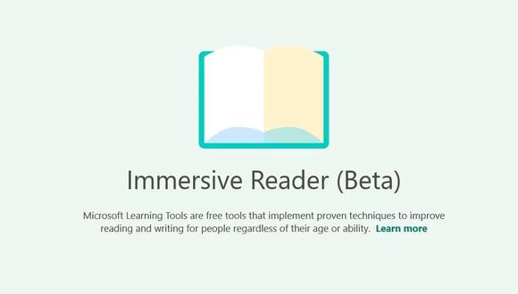 Lector Inmersivo es la nueva herramienta de Microsoft para que los niños mejoren su habilidad de lectura. (Foto: Microsoft)