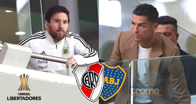 Lionel Messi y Cristiano Ronaldo verán final dela Copa Libertadores en el Santiago Bernabéu.