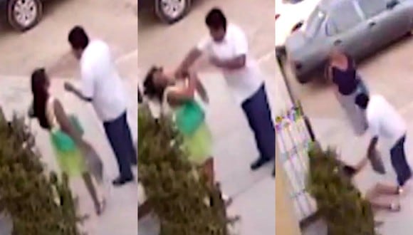 Hombre golpea a su pareja en plena calle y lo dejan libre | TROME