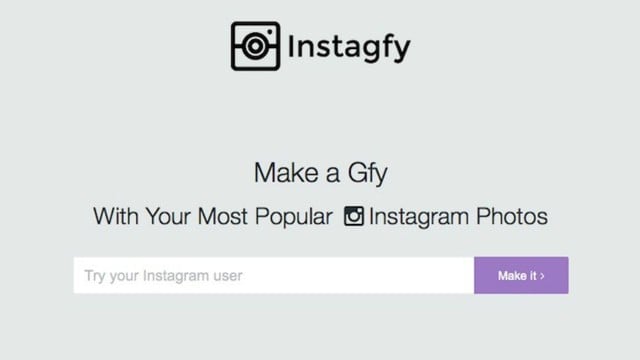 Crea un video con tus mejores fotos de Instagram con Instagfy. Foto: Captura de pantalla