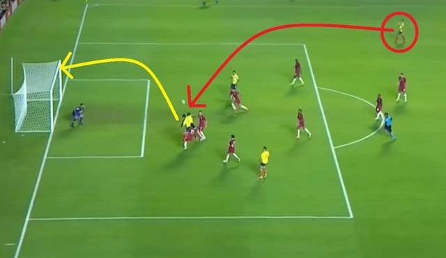 GOLAZO de Duván Zapata tras brillante pase de James Rodríguez en el  Colombia vs Qatar por la Copa América