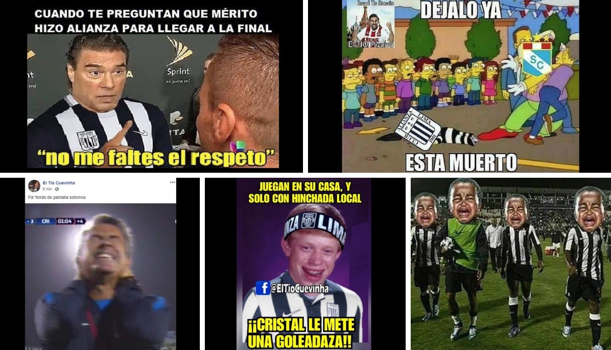 Memes de Alianza Lima tras ser goleado por Sporting Cristal en Matute por final del Descentralizado 2018