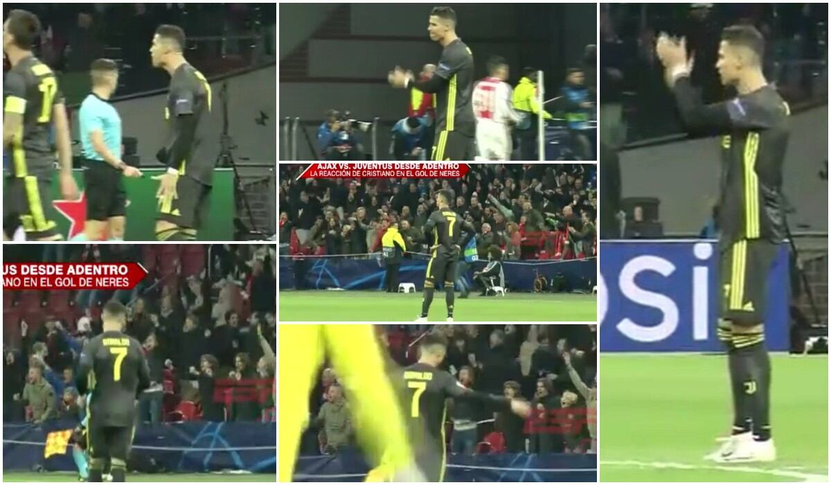 Cristiano Ronaldo reaccionó así tras empate de Ajax: Desazón, ira, rebeldía y arenga final