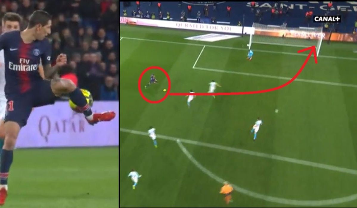 Golazo de Mbappé tras maravilloso control de taco y asistencia de Di María por Ligue 1
