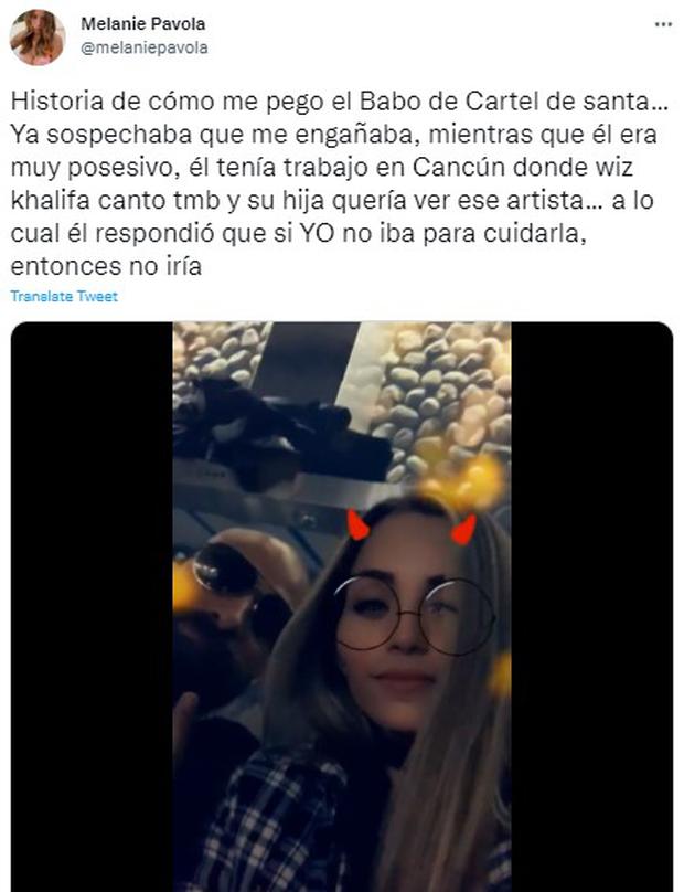 Babo: quién es Melanie Pavola, la joven que acusa de agresión física al  líder de Cartel de Santa | Celeb de México nnda nnlt | CELEBRITIES |  