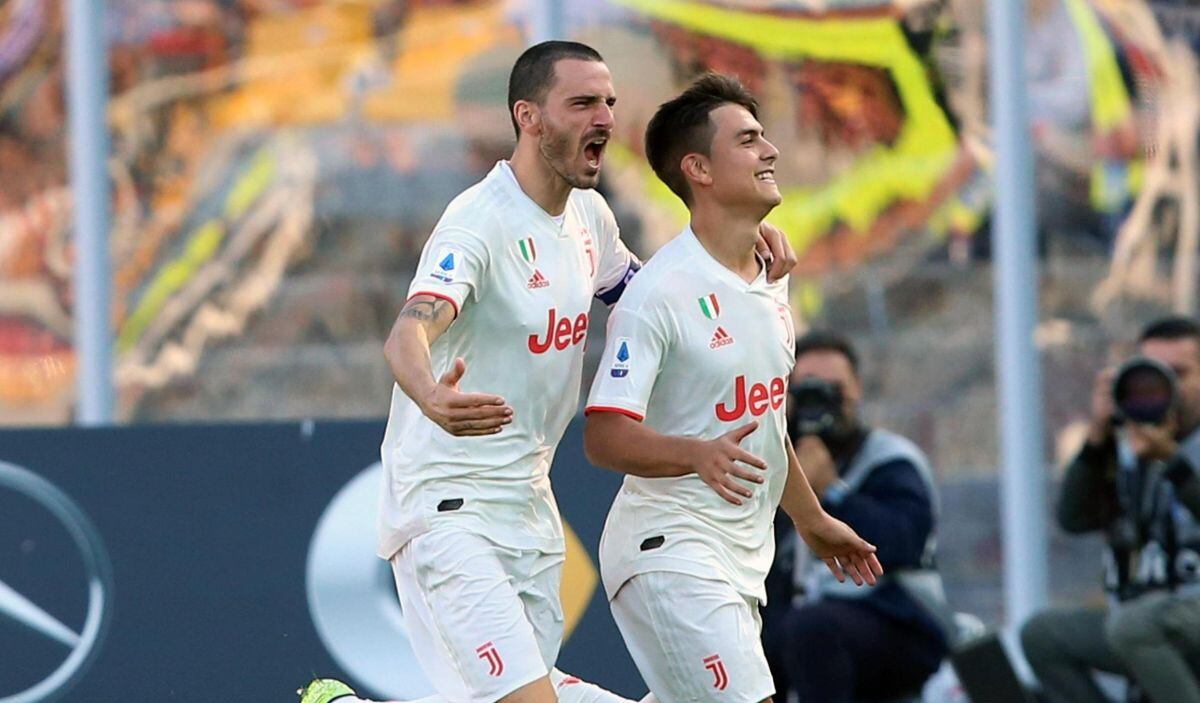 Juventus empató 1-1 con Lecce con gol de Dybala y pone en juego el liderato de la Serie A