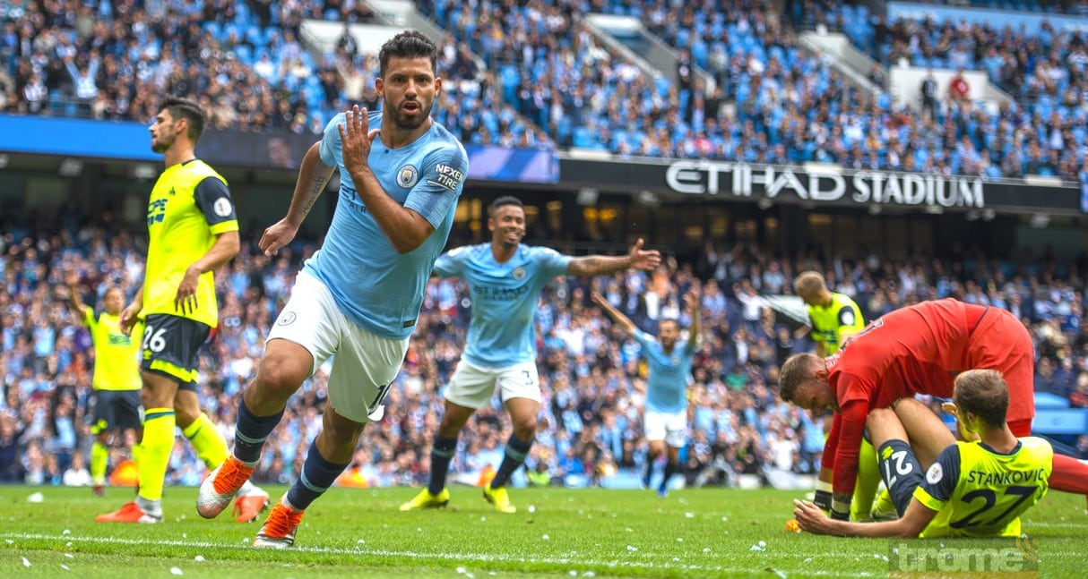 Sergio Agüero anotó Hat trick con Manchester City, pero primer gol fue de antología