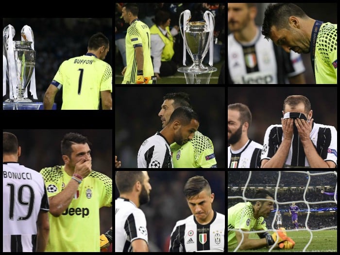 Juventus: Buffon consoló el dolor y lágrimas de compañeros tras perder la Champions League ante Real Madrid [FOTOS]