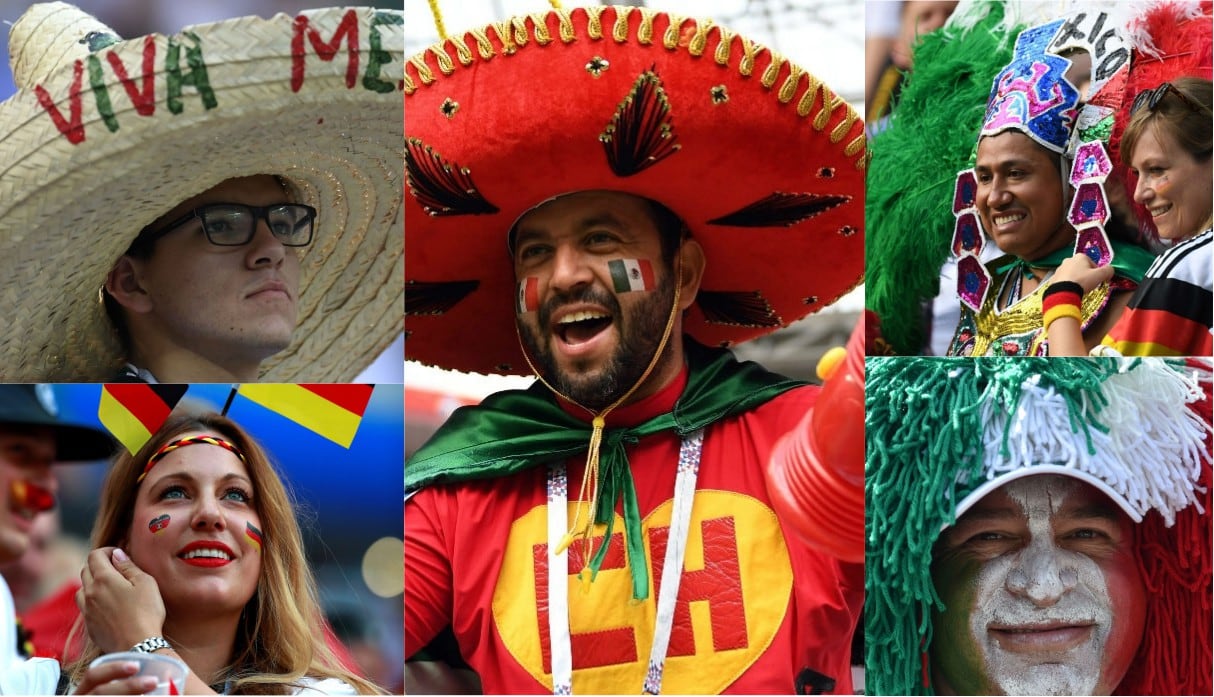 México vs Alemania: Hinchas pusieron la fiesta y la belleza en las tribunas del Olímpico de Luzhniki | FOTOS