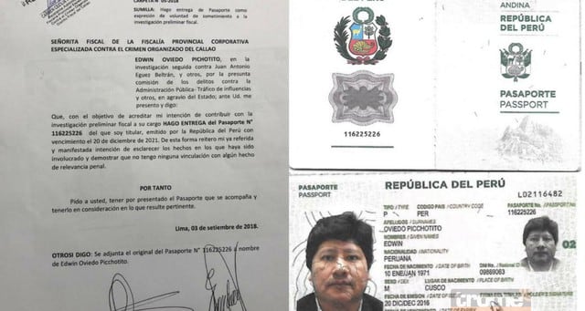Edwin Oviedo entregó su pasaporte a la justicia para demostrar que no se ira del país