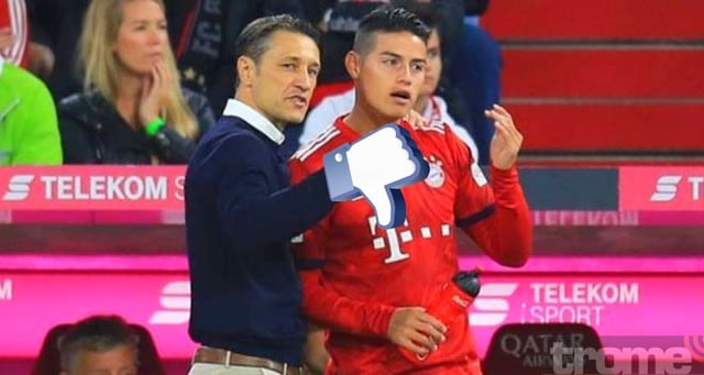 James Rodríguez no renovaría por pedido de DT de Bayern Munich, Niko Kovac.