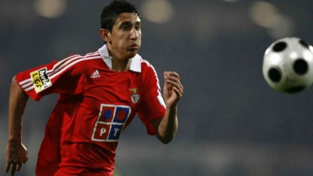 Ángel di María destacó en Benfica y luego pasó al Real Madrid.