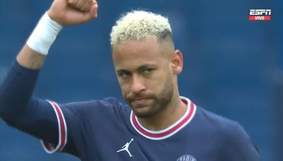 Gol de Neymar para el 2-0 del PSG vs. Bordeaux en la Ligue 1. (Foto: Captura de ESPN)