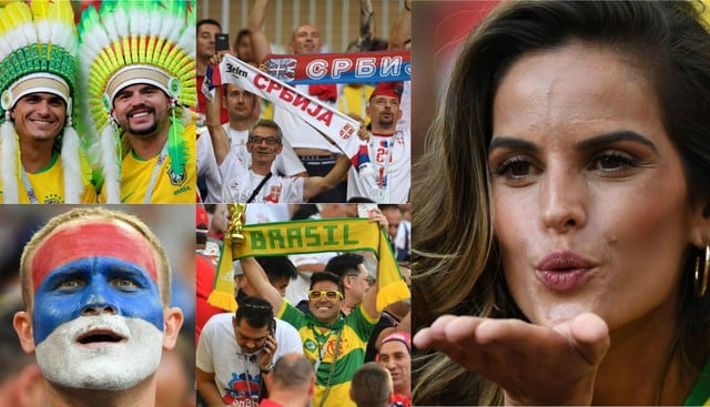 Brasil vs Serbia: Hinchas pusieron el color y la belleza en las tribunas del Estadio del Spartak | FOTOS