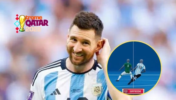 Lionel Messi no pudo festejar el 2-0 que  anotaba en Qatar 2022 (Foto: Getty Images)