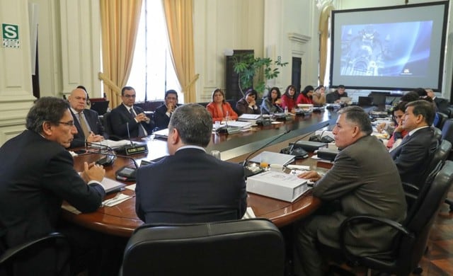 Martín Vizcarra lidera sesión del Consejo de Ministros por adelanto de elecciones (Foto: Presidencia)