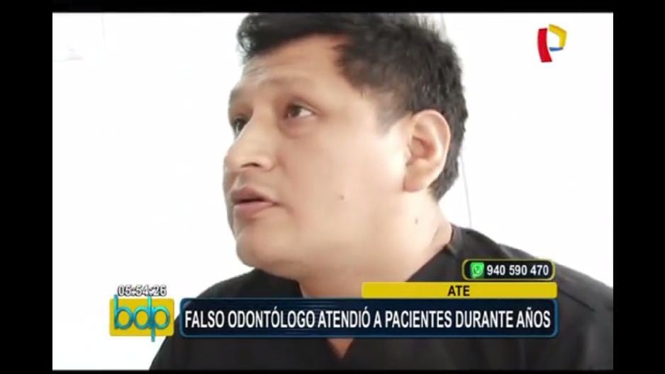 En Ate, la Policía y el Colegio Odontológico del Perú intervinieron a un falso dentista. (Captura)