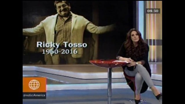 Rebeca recordó a Ricky Tosso antes de iniciar su programa [VIDEO]