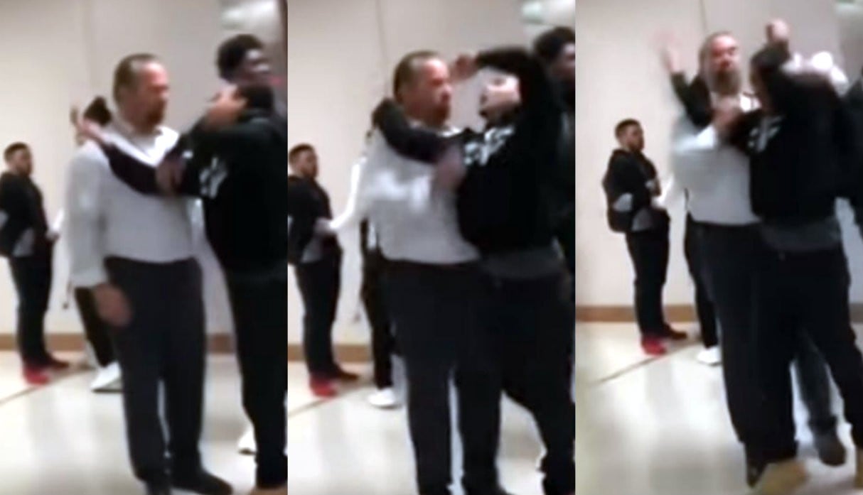 Detienen a adolescente que intentó derribar al director de su colegio con llave de lucha libre