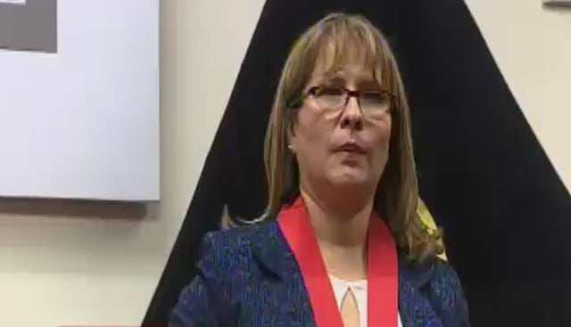 Jueza Miluska Cano López es acusada de presunta violación sexual contra menor de edad. Foto: Captura de pantalla de Cuarto Poder