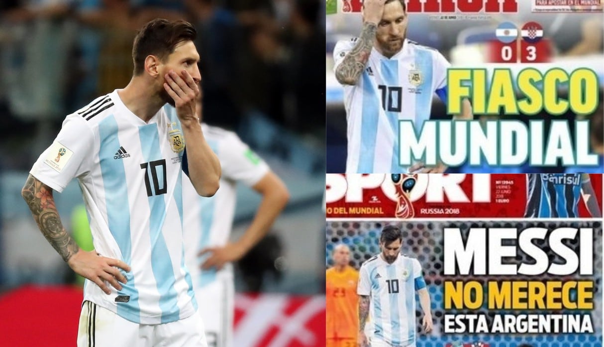 Lionel Messi: Las fuertes y contundentes portadas internacionales después del Argentina vs Croacia | FOTOS