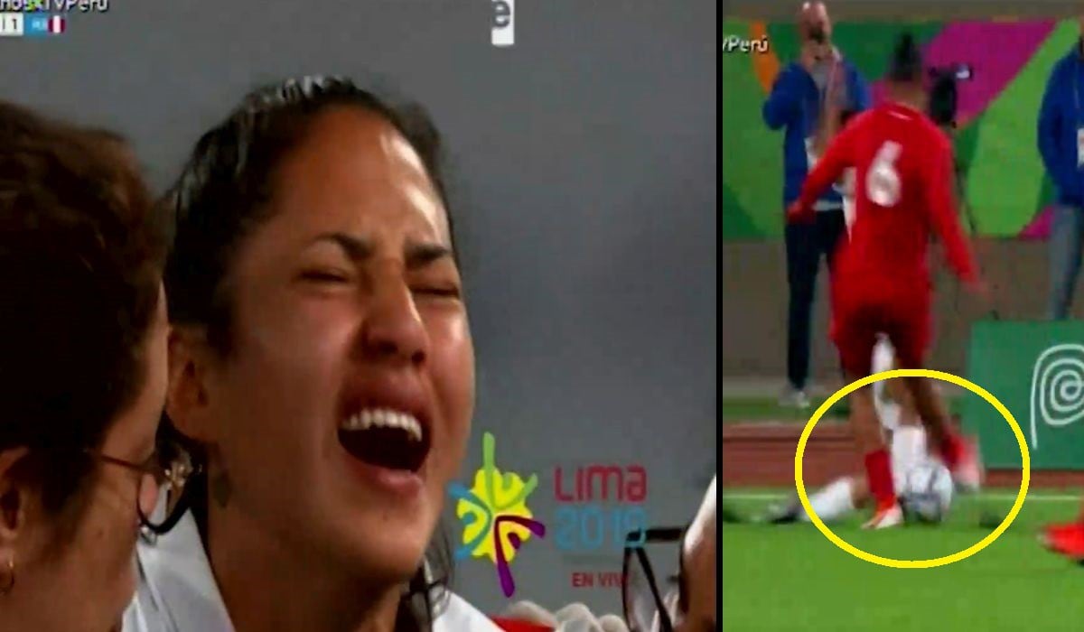 Perú vs Panamá: Terrible patada a Pierina Núñez le provocó lesión y dolor hasta las lágrimas