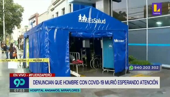 Hombre de 39 años llegó sin vida al hospital Angamos, en Miraflores. (Foto captura: Latina)