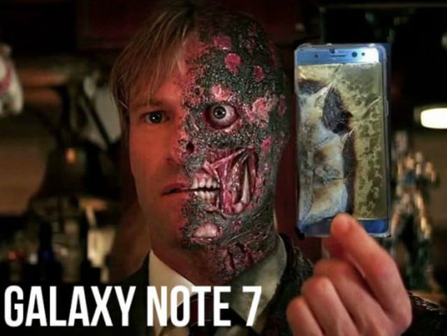 Los divertidos memes por las fallas del Samsung Galaxy Note 7.