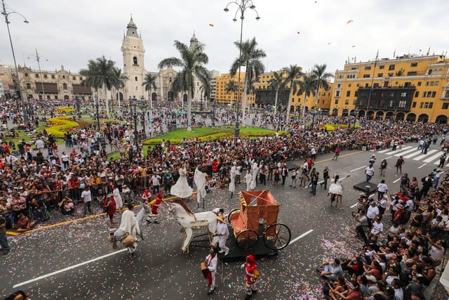 El último domingo 23 se llevó a cabo el ‘Carnaval de Lima’, un evento que reunió a cientos de vecinos y visitantes, nacionales y extranjeros. (Foto: Municipalidad de Lima)