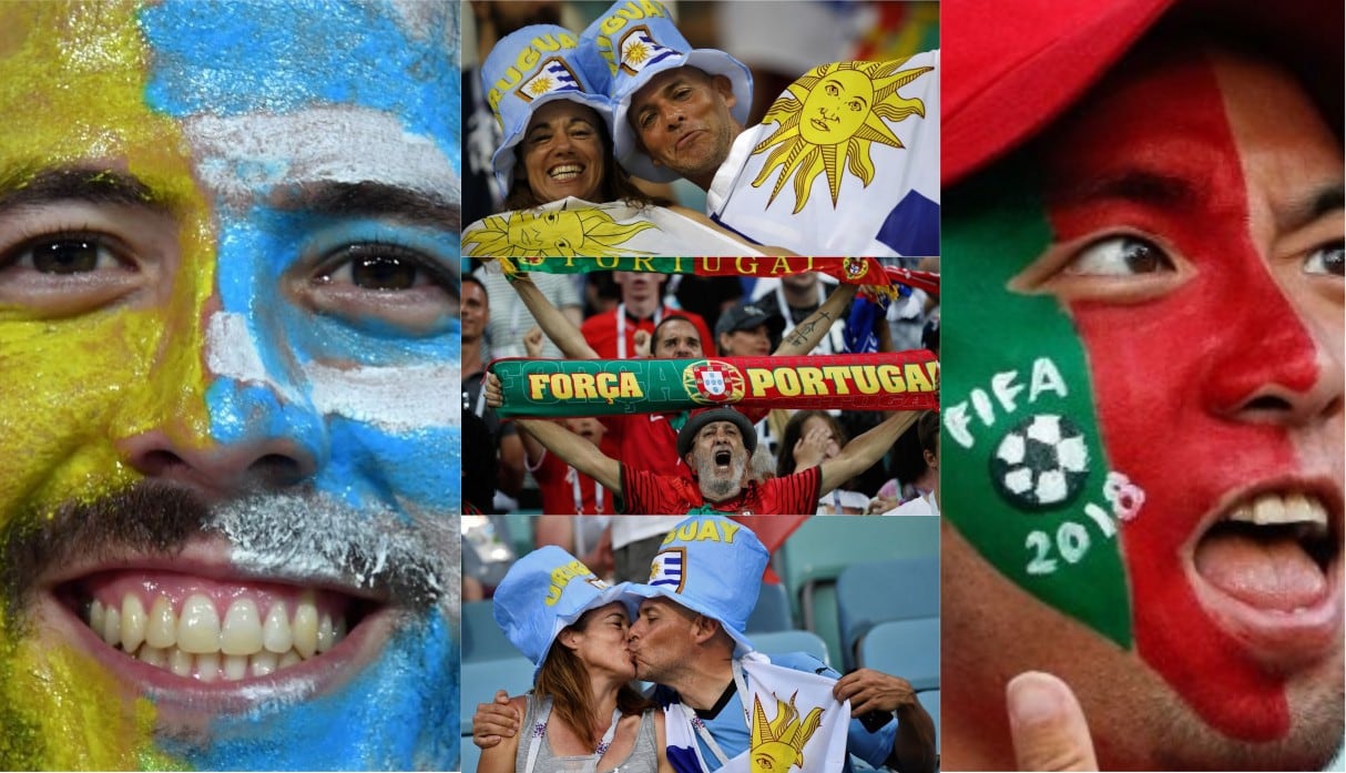 Uruguay vs Portugal: Hinchas pusieron la alegría, el color y la fiesta en el Olímpico de Sochi