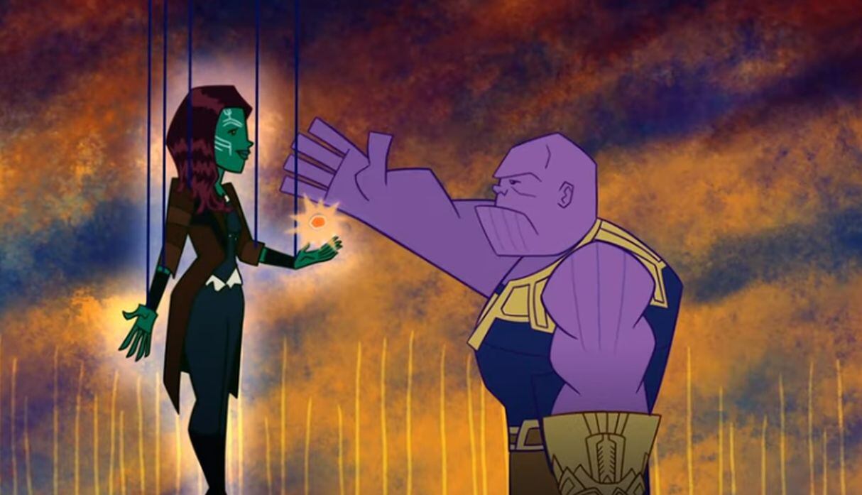 Marvel Studios reveló escenas falsas de “Infinity War” y “Endgame” en formato animado. (Foto: Captura de YouTube)