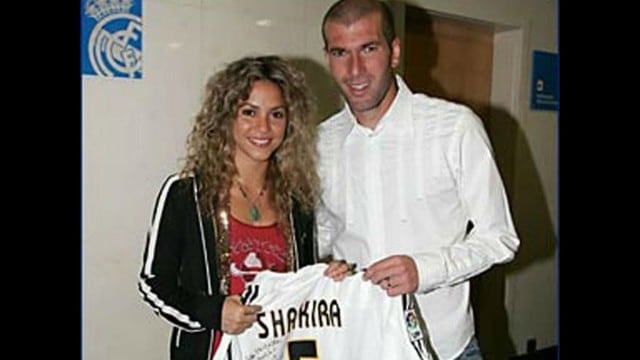 Zinedine Zidane, uno de los madridistas que conquistó a Shakira.