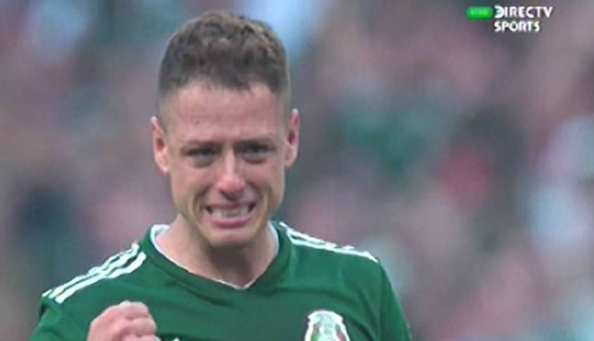 Chicharito Hernández se emocionó hasta las lágrimas tras el triunfo histórico sobre Alemania (Autor: FIFA / Fuente: Directv)